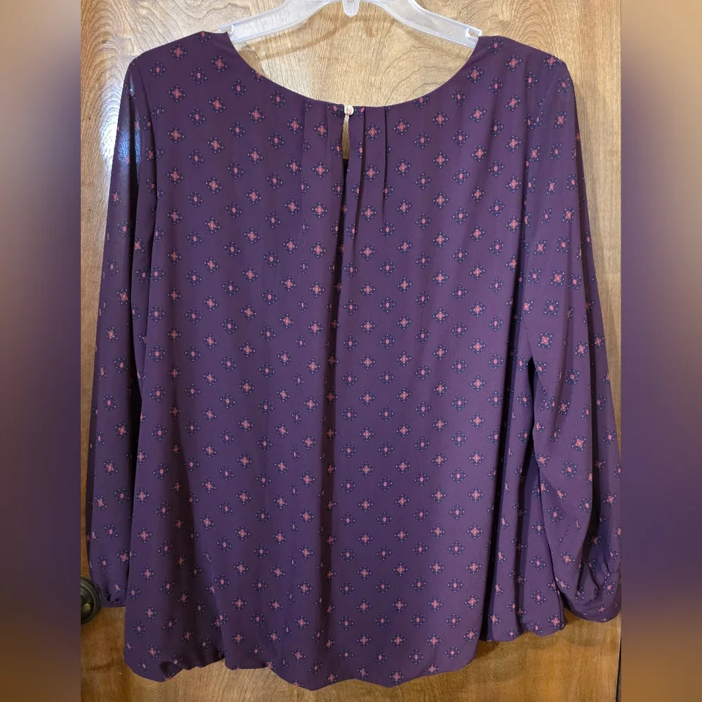 NWOT Dressbarn Size 2X Long Sleeve Blouse - Picture 2 of 12